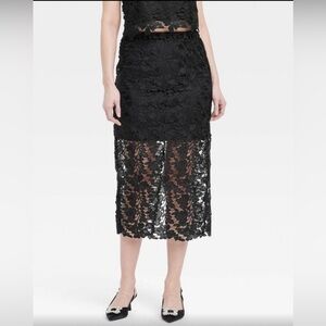 NWT Lace Midi Skirt Size L